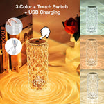 LED Crystal Table Lamp With Remote